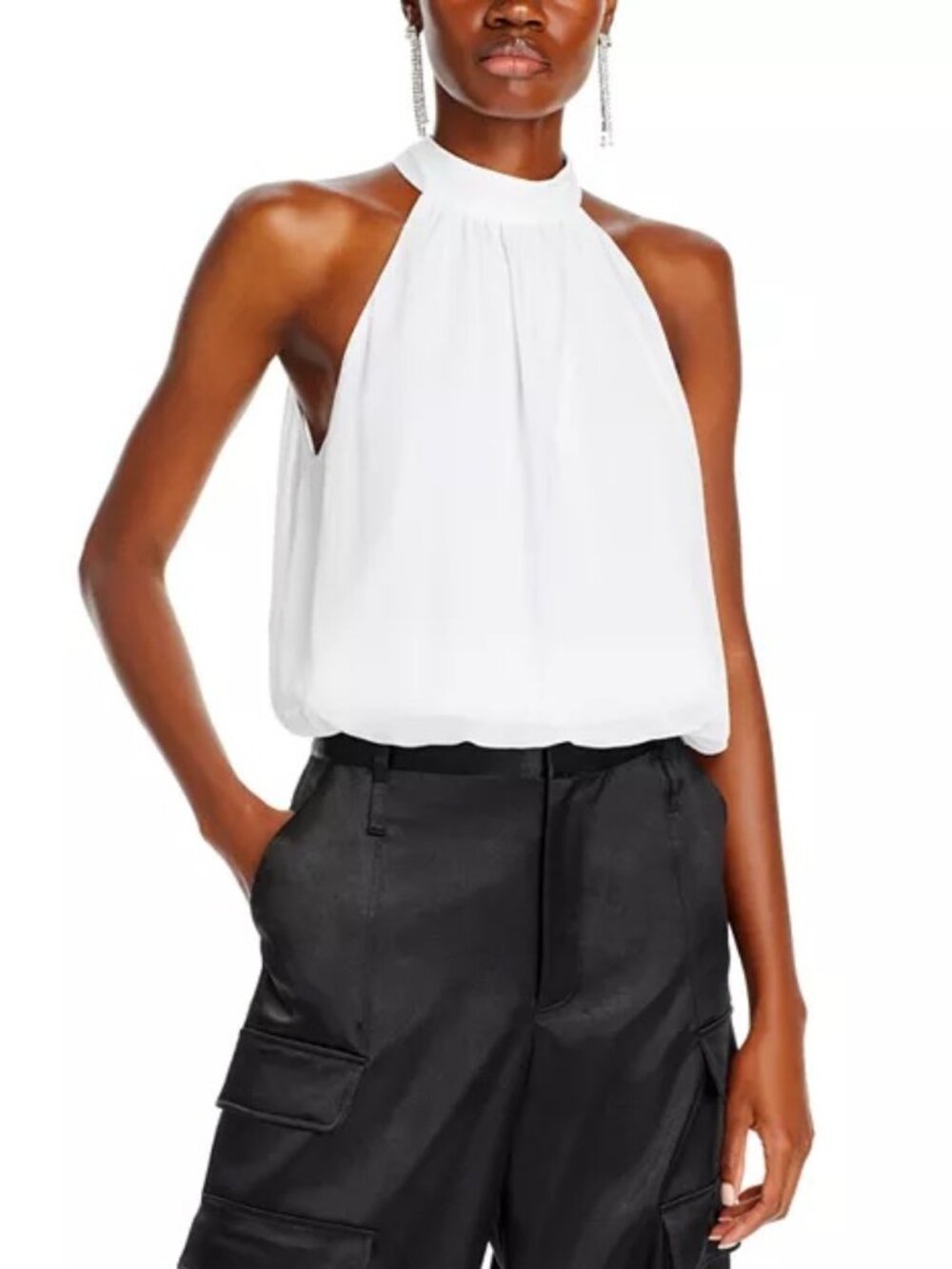Alice and Olivia Maris Halter Neck Top - Size Medium